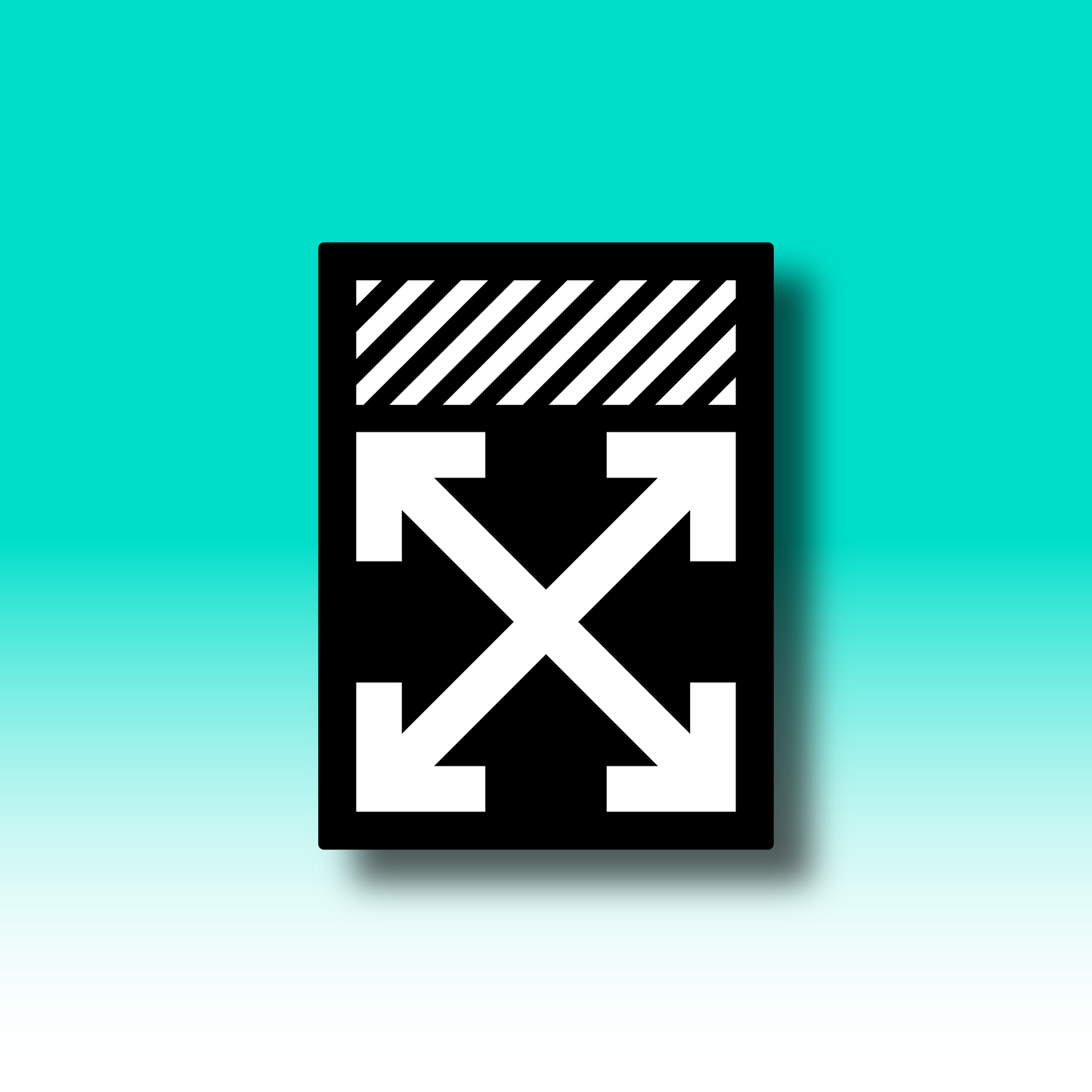 OFF WHITE "LOGO" BLACK