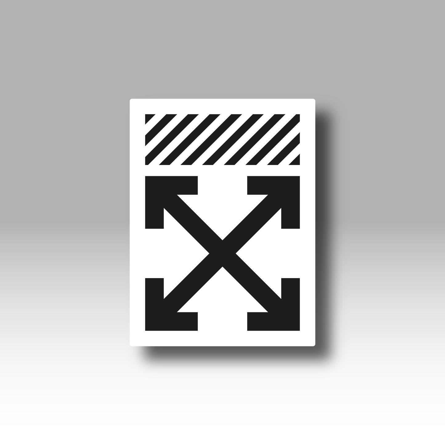 OFF WHITE "LOGO" WHITE