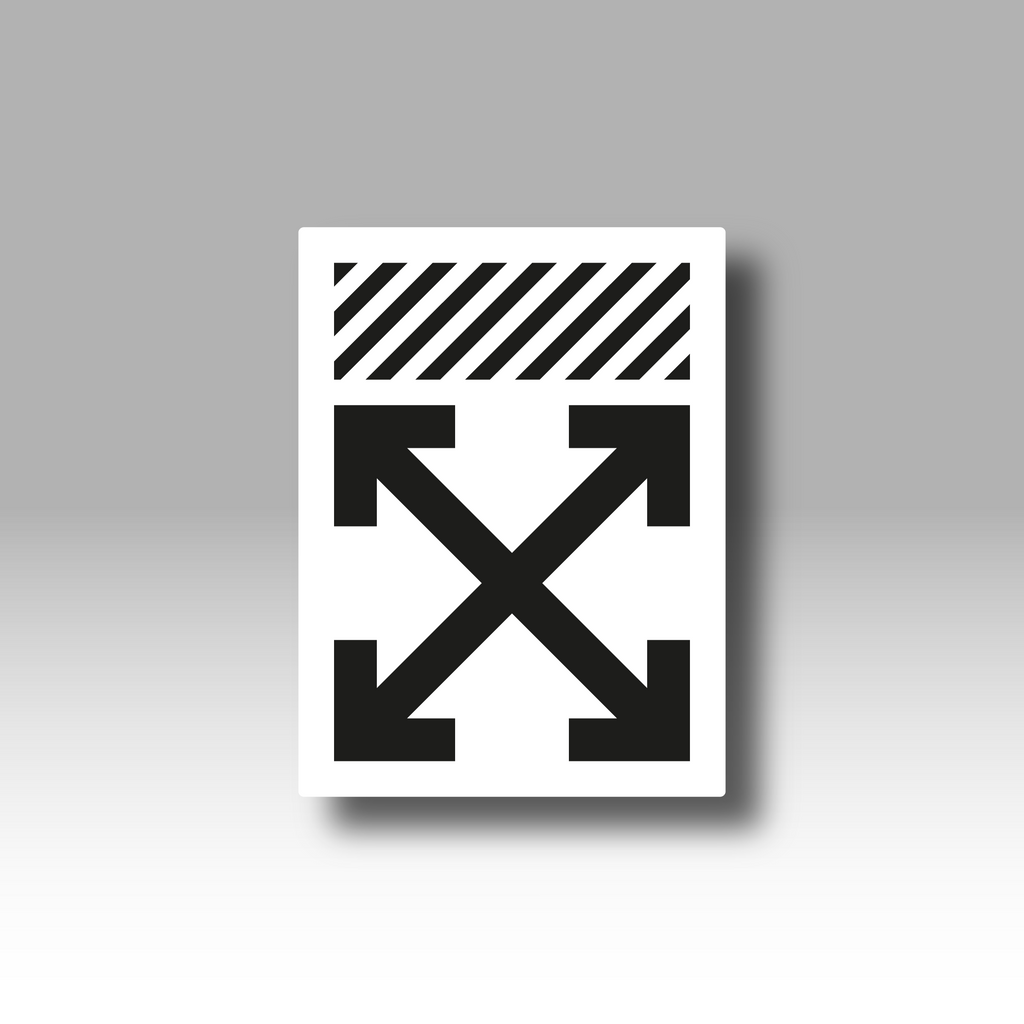 OFF WHITE "LOGO" WHITE