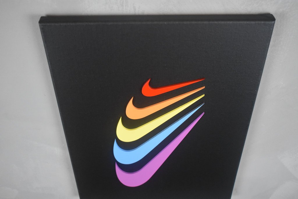 5 LOGO SWOOSH "COLORFULL" BLACK