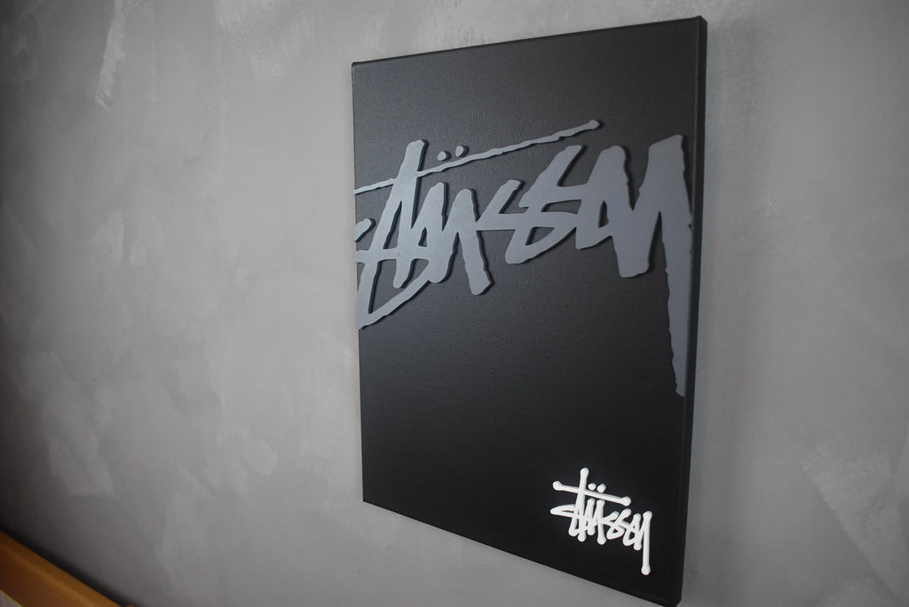 STUSSY "TWOLOGOS" BLACK