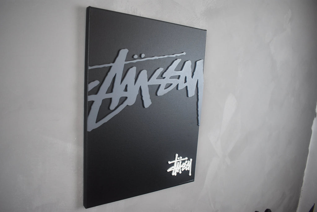 STUSSY "TWOLOGOS" BLACK