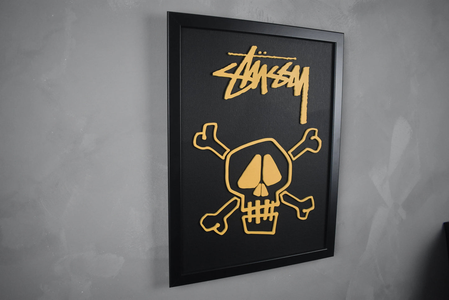 STUSSY "SKULL" BLACK