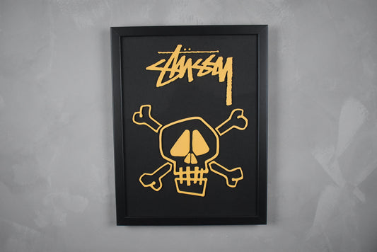 STUSSY "SKULL" BLACK