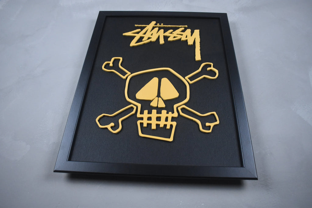 STUSSY "SKULL" BLACK