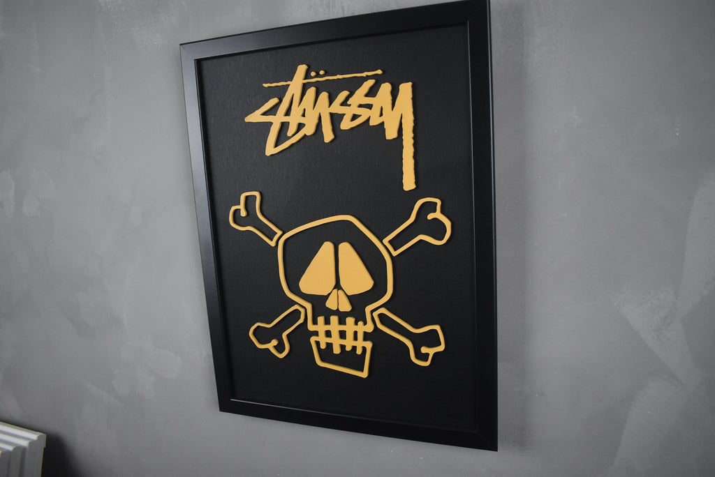 STUSSY "SKULL" BLACK