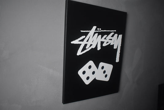 STUSSY "DICE" BLACK